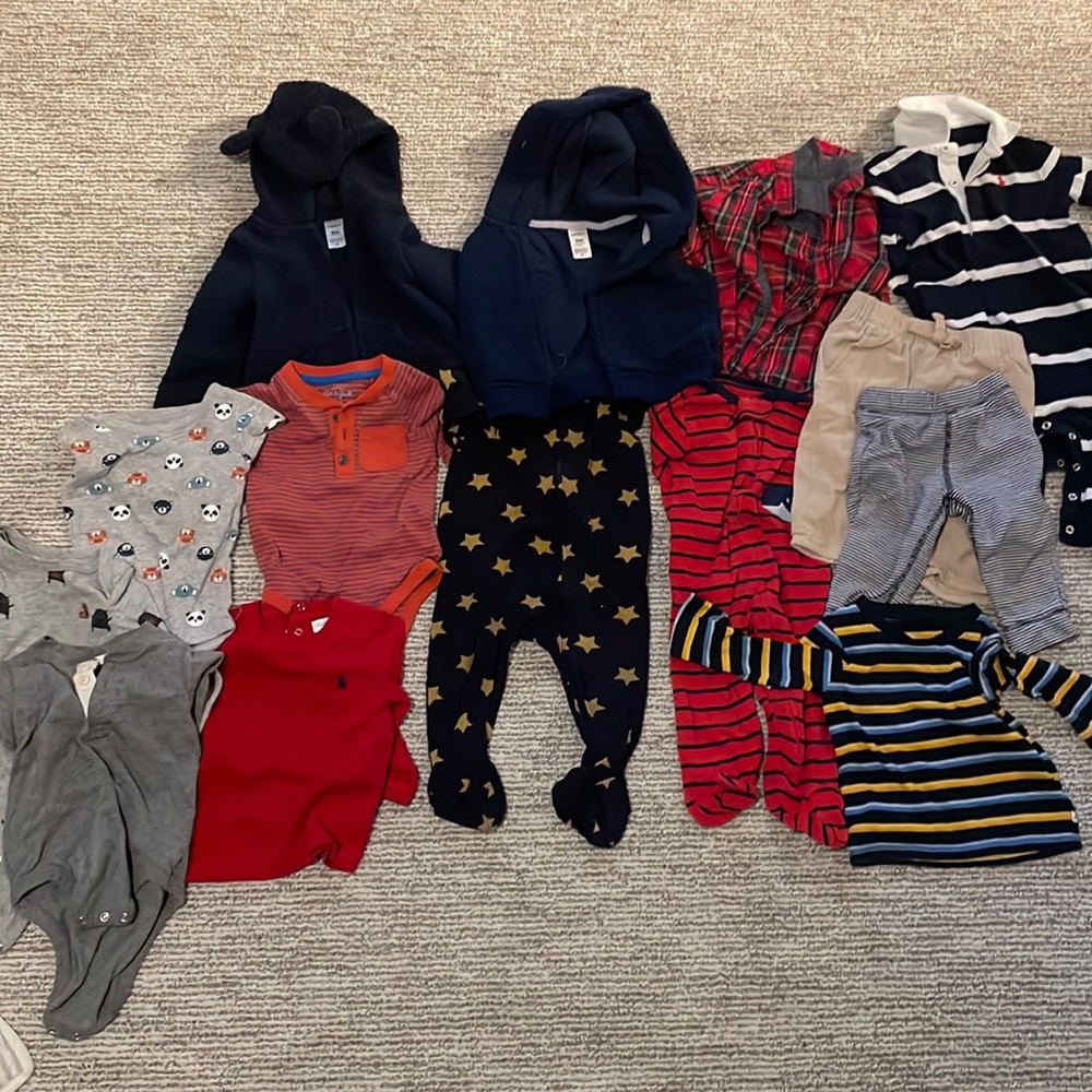 Boys 6-12 month cold weather lot